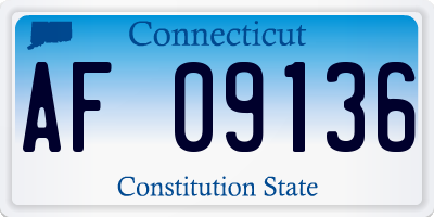 CT license plate AF09136