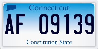CT license plate AF09139