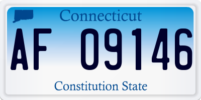 CT license plate AF09146