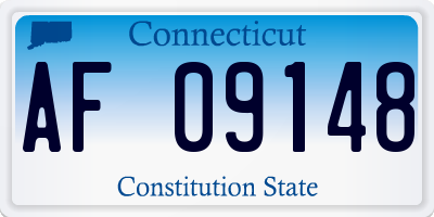CT license plate AF09148