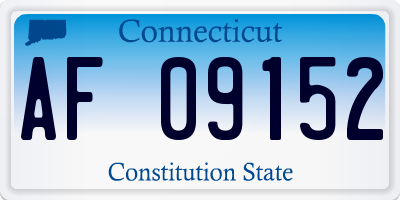 CT license plate AF09152