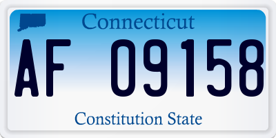 CT license plate AF09158
