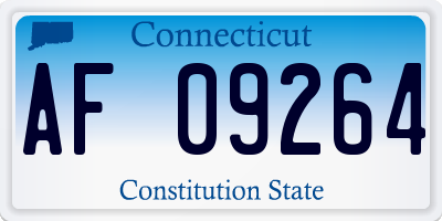 CT license plate AF09264