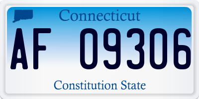 CT license plate AF09306