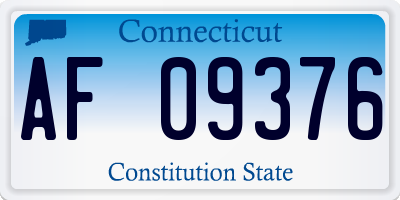 CT license plate AF09376