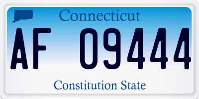 CT license plate AF09444
