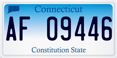 CT license plate AF09446