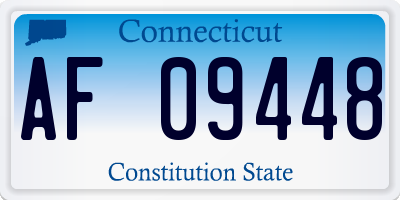 CT license plate AF09448