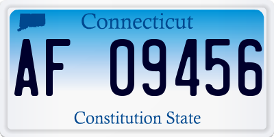 CT license plate AF09456