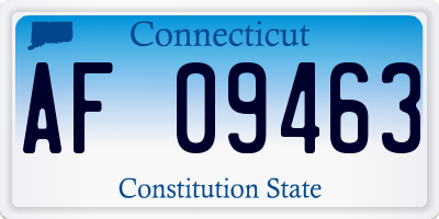 CT license plate AF09463