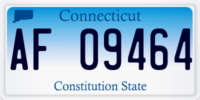 CT license plate AF09464