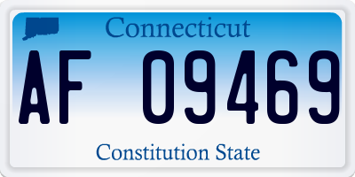 CT license plate AF09469