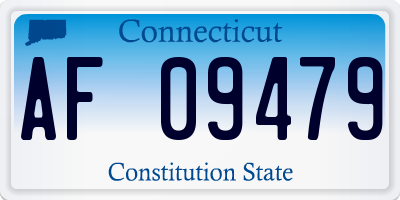 CT license plate AF09479