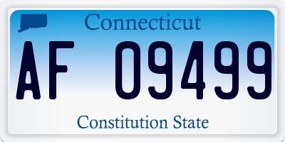 CT license plate AF09499