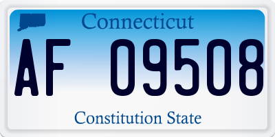 CT license plate AF09508