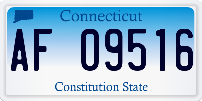 CT license plate AF09516
