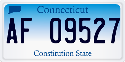 CT license plate AF09527
