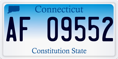 CT license plate AF09552