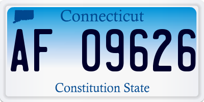 CT license plate AF09626