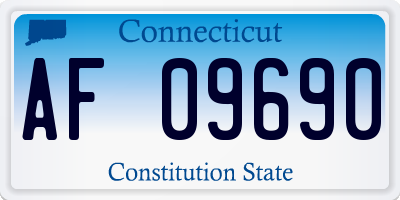 CT license plate AF09690