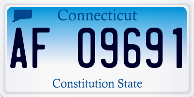 CT license plate AF09691