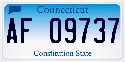CT license plate AF09737