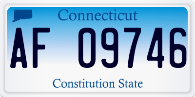 CT license plate AF09746