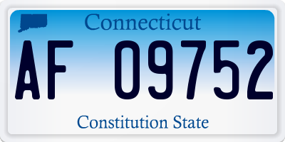 CT license plate AF09752