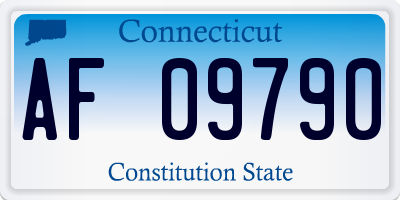 CT license plate AF09790