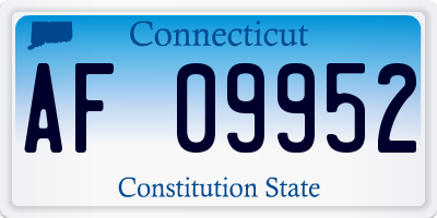 CT license plate AF09952