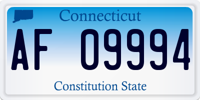 CT license plate AF09994