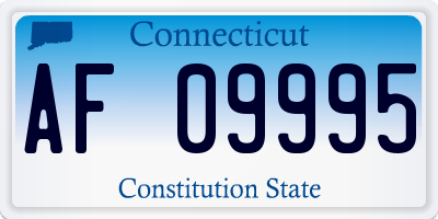 CT license plate AF09995