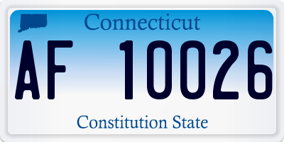 CT license plate AF10026