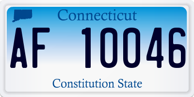 CT license plate AF10046