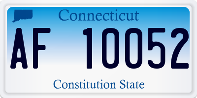 CT license plate AF10052
