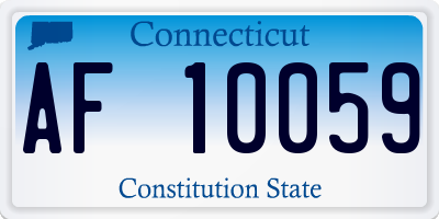 CT license plate AF10059