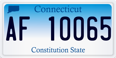 CT license plate AF10065
