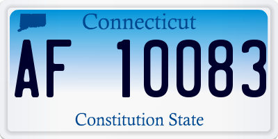 CT license plate AF10083