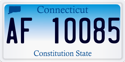 CT license plate AF10085