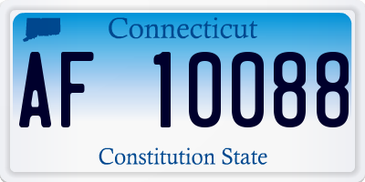 CT license plate AF10088