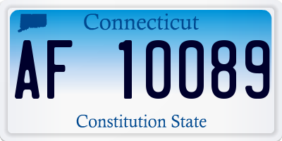 CT license plate AF10089