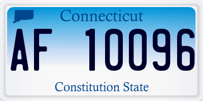 CT license plate AF10096