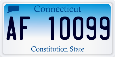 CT license plate AF10099