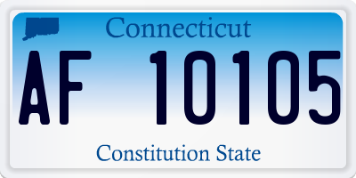CT license plate AF10105