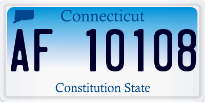 CT license plate AF10108