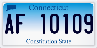 CT license plate AF10109