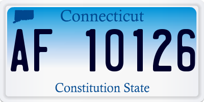 CT license plate AF10126