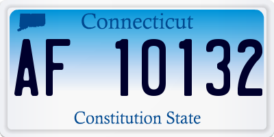 CT license plate AF10132