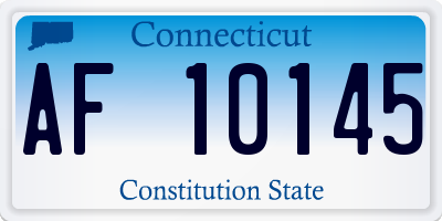 CT license plate AF10145