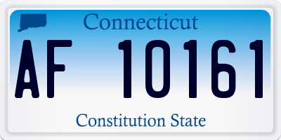 CT license plate AF10161